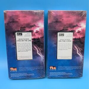 Rare TLC Video Behind the Badge VHS Lot 2 Sealed 1998 True Crime Cop Lost Media